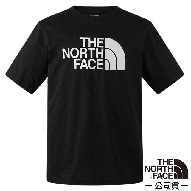 【The North Face】男女 吸濕透氣純棉圓領短袖T恤(亞洲版型).休閒衫.運動上衣/86PS-JK3 黑✿30E010